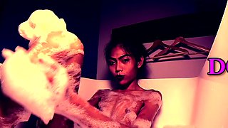 Thai femboy masturbation and hot blowjob