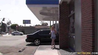 Tera Knightley Takes BIG BLACK COCK In Gas Station's Toilet - Tera Dice