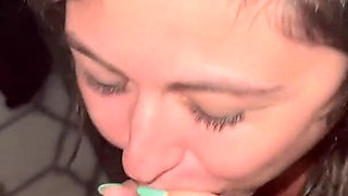 Sucking His Hard Cock in the Morning!