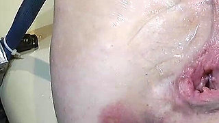 Far Spread Pussy Fucked by Machine 328 F