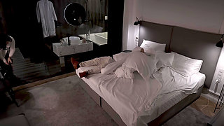 Horny Stepmom Shares Bed, in Hotel with Stepson After Party Dada Deville, Real Amateur MILF