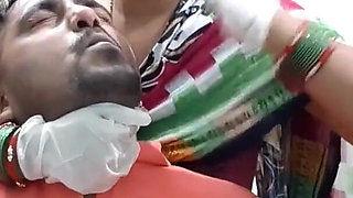 Gloved Handgag for Lazy Husband!