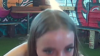 Festival Girl Gives Me a Backstage Blowjob