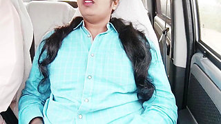 Stepdaughter with Stepmom's Boyfriend in the Car