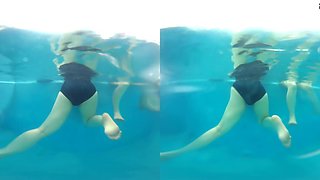 Schoolgirl Pool Diving Vr Part 2 - Girls Locker Room Hidden Cam