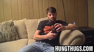 Mickey Waters shoves a humid fuckpole in fleshlight toughly