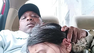 Asian Street Hooker Car Blowjob - Risky Roadside Deepthroat & Swallow & MILF