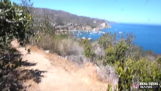 Cutie Freya Parker gets fucked by the car and indoors - POV