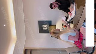 Feel Two Brunette Face Fuckers' Intense Japanese Fetish Sucking