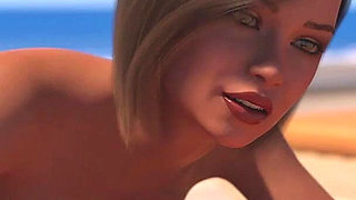 No More Cash 4 - Toby Pressing His Landlady's Breasts at the Beach