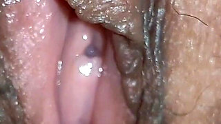 Someone Started Knocking on the Door, but I Managed to Cum or How My Wet Hole Flows During Masturbation