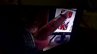 Amateur striptease and Solo masturbation