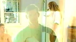 Sexy Blonde Babe With Big Boobs Strips Bra