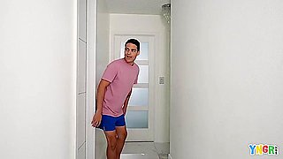 Kloe Love - Step-bro Watches As Kloe Love Takes A Shower Then Nails Her