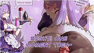 Maid Keqing Serves Her Dear Master Aether Her Soft Thicc Thighs {genshin Hentai Animation}