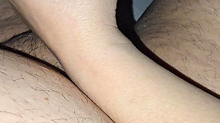 Step mom gave step son risky handjob under blanket while husband was near by