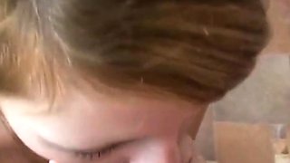 Deep-Throating American MILF Girl