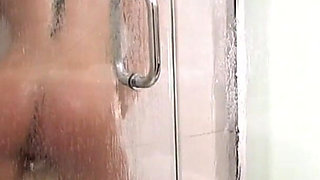 Steamy Shower Tease with Wet Asian Curves