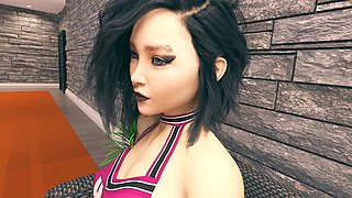 Cartoon gym mom mother, manga, ass to mouth