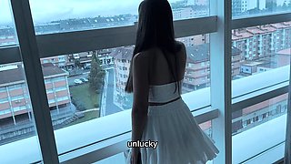 Sugary Kitty Shares A Bed With Stranger And Gets Cumshot