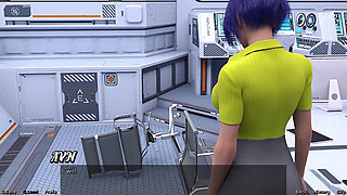 Stranded in Space - Blue Haired Big Tits MILF Wants to Talk