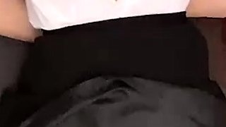 Close up POV of teen sucking cock