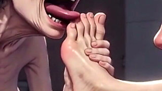 Two Ugly 90 Year Old Grannies Foot Fetish - Licking & Moaning in Pleasure