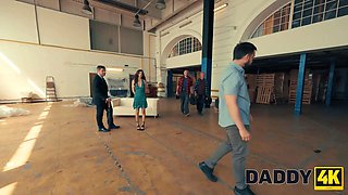 Daddy4k. my vagina got too wet when he caught us...