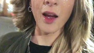 Blonde amateur hardcore homemade amateur facial cumshot