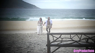 Public Beach Fuck -- Vow Renewals and Cum on My Face