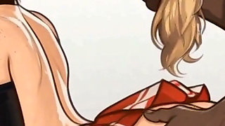 Cheerleader Fucks BBC - Ai Animated Scene