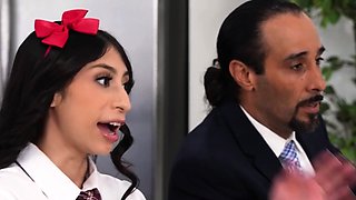 Caught! My Honor Student Girlfriend and I Fuck While Her