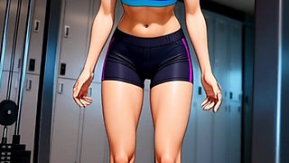 The Beautiful Akari Loves the Gym, Ice Cream and Hard Sex with Her Partner - Porno En Espaol