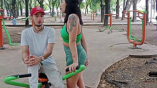 I Seduce My Neighbor in the Park, and I Give Him Money to Fuck My Pussy Very Well Creampie in Mouth Full Story