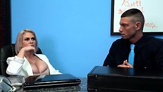Office hypnosis with busty blonde secretary - Fetish