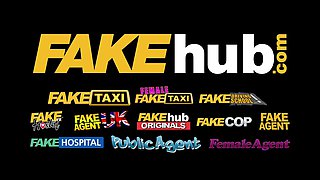 Nurse in my taxi explores my dong - faux taxi