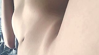 Amateur asian teen solo playing
