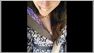 Public Car Play Makes Me Excited! Hairy Pussy Thick Thighs Slut In Passenger Seat Flashes
