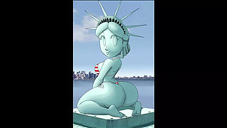 4th of July Hentai - Sexy Statue of Liberty Fuck in 3D Animation