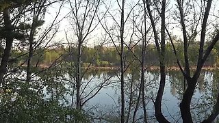 KristinaSlut Outdoor Flashing - Wet Pussy in Skirt Solo Public Nudity