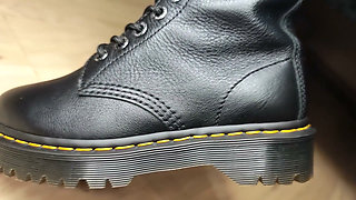 Footjob in Dr. Martens Boots