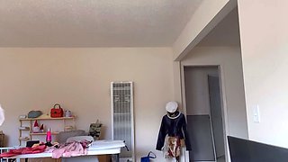 Skinny pierced amateur redhead rough fucking huge toys