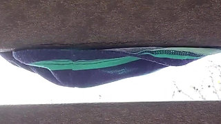 Flashing My Plug at You While Sitting on a Park Bench