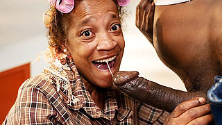 BBC Destroys Fat Ebony Granny Anal - Rough Mature Fuck & Cumshot