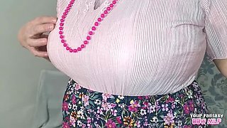 Amateur BBW MILF Homemade - Sliding Cock Inside Her Aching Cunt