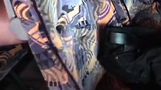German Redhead MILF Blowjob on the Bus - Part 1