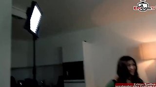 German teen with huge natural tits gets picked up for hot street sex