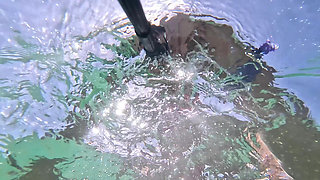 Girl Swimming Naked Underwater No Panties