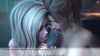 Awam 2 - May 2026 Update V0230b - Part 2 Sophia Stepsisters Double Blowjob BBC - From Shy to Slutty