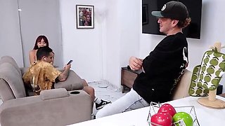 Angry Latina Dani Clark Fucks Stepbro's Best Friend After Cheating - Hard Doggy & Cowgirl Sex